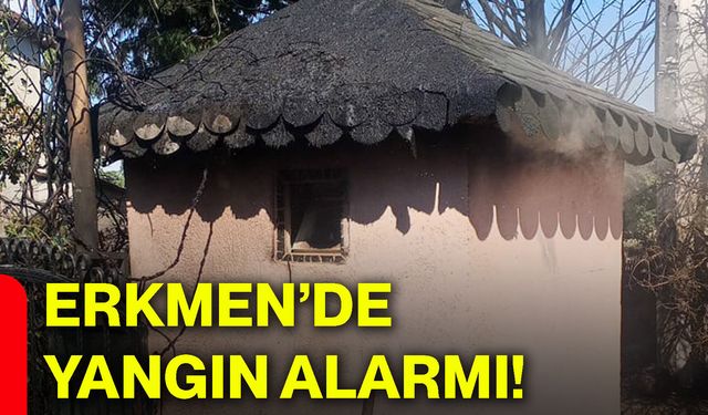 Erkmen’de yangın alarmı!