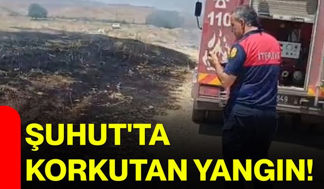 Şuhut'ta korkutan yangın!