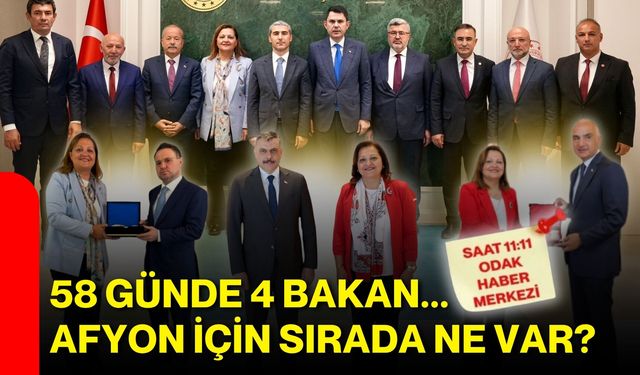58 günde 4 bakan... Afyon için sırada ne var?