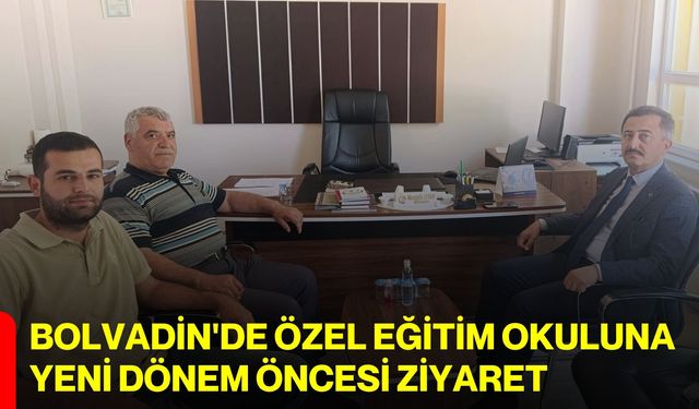 Bolvadin'de Özel Eğitim Okuluna yeni dönem öncesi ziyaret