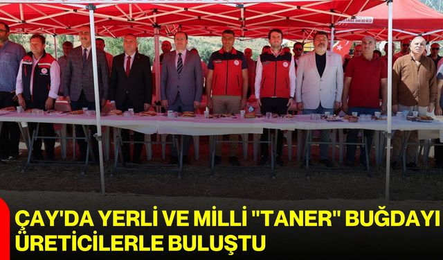Çay'da yerli ve milli "Taner" buğdayı üreticilerle buluştu