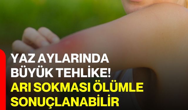 Yaz aylarında büyük tehlike! Arı sokması ölümle sonuçlanabilir