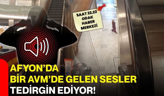 Afyon’da bir AVM’de gelen sesler tedirgin etti