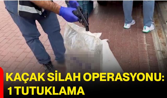 Kaçak silah operasyonu: 1 tutuklama