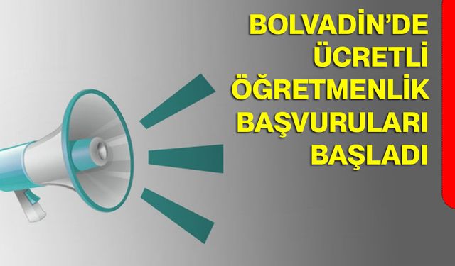 Bolvadin’de ücretli öğretmenlik başvuruları başladı