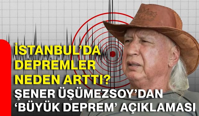 İstanbul’da depremler neden arttı? Şener Üşümezsoy’dan ‘büyük deprem’ açıklaması
