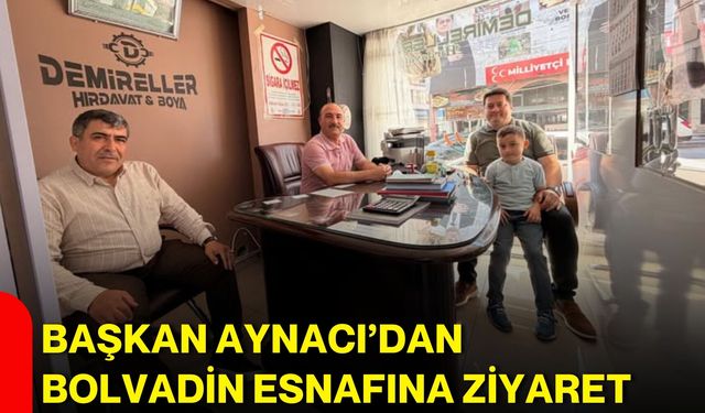 Başkan Aynacı’dan Bolvadin esnafına ziyaret