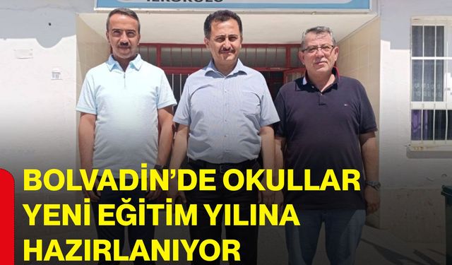 Bolvadin’de okullar yeni eğitim yılına hazırlanıyor