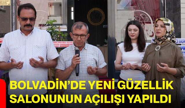 Bolvadin’de yeni güzellik salonunun açılışı yapıldı