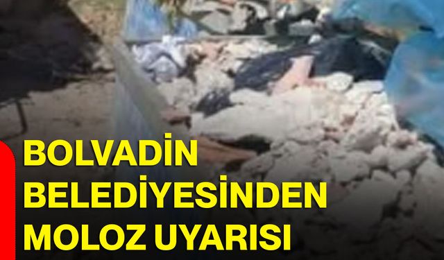 Bolvadin Belediyesinden moloz uyarısı
