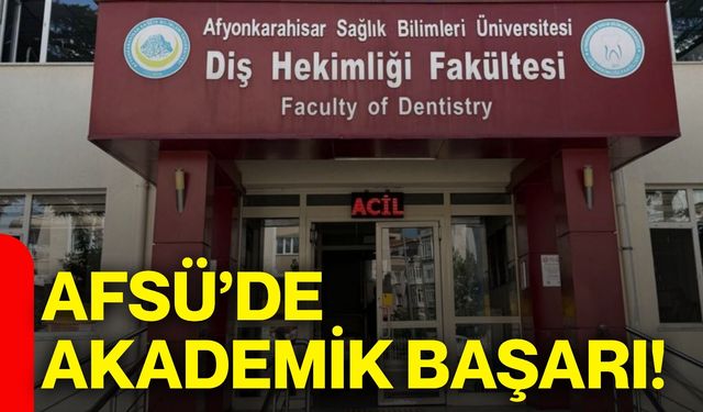 AFSÜ'de akademik başarı!