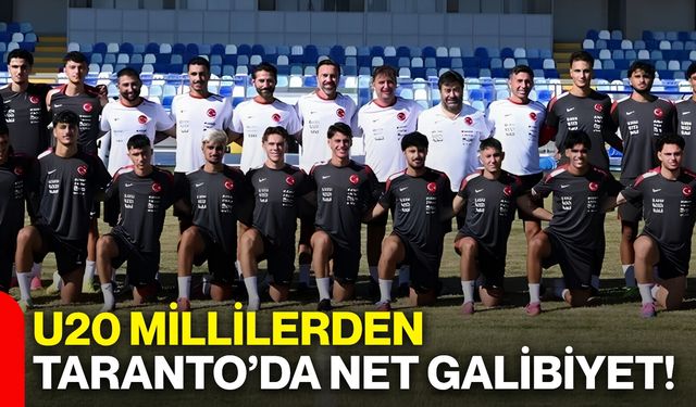 U20 Millilerden Taranto’da net galibiyet! Kuzey Makedonya’yı 3-0 yendiler