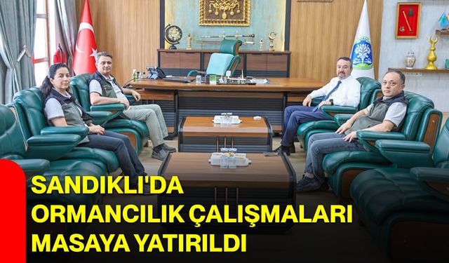 Sandıklı'da ormancılık çalışmaları masaya yatırıldı