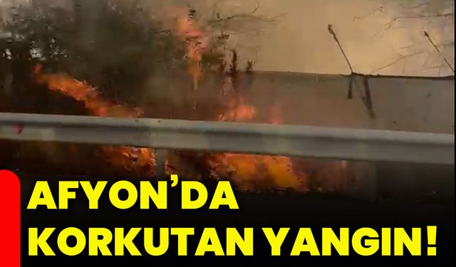Afyon’da korkutan yangın!