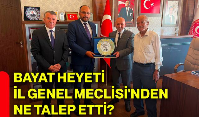 Bayat heyeti İl Genel Meclisi'nden ne talep etti?
