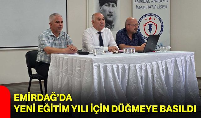 Emirdağ’da yeni eğitim yılı için düğmeye basıldı