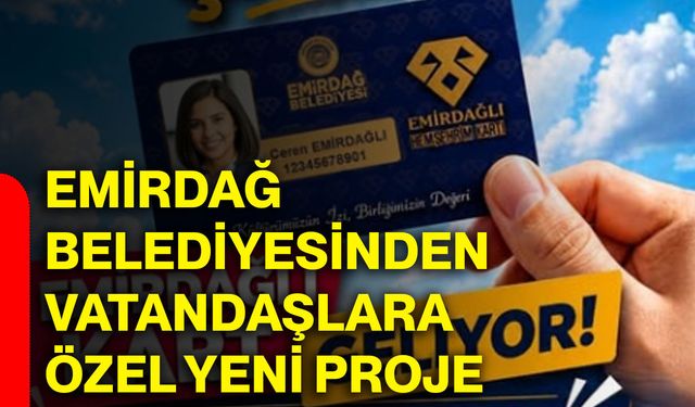 Emirdağ Belediyesinden vatandaşlara özel yeni proje