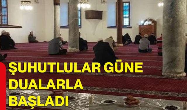 Şuhutlular güne dualarla başladı