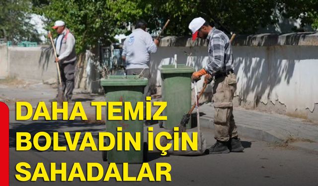 Daha temiz Bolvadin için sahadalar