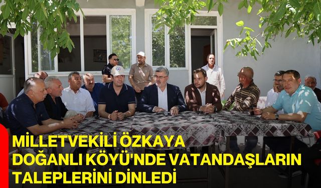 Milletvekili Özkaya Doğanlı Köyü'nde vatandaşların taleplerini dinledi