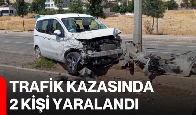 Trafik kazasında 2 kişi yaralandı