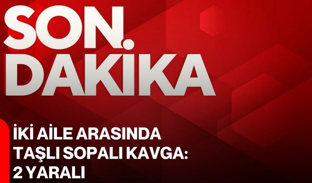 İki aile arasında taşlı sopalı kavga: 2 yaralı