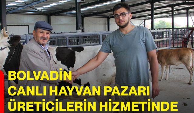 Bolvadin canlı hayvan pazarı üreticilerin hizmetinde