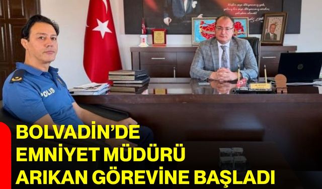 Bolvadin’de Emniyet Müdürü Arıkan görevine başladı