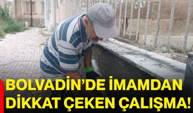 Bolvadin’de imamdan dikkat çeken çalışma!