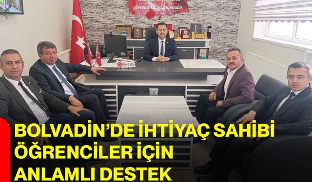 Bolvadin’de ihtiyaç sahibi öğrenciler için anlamlı destek