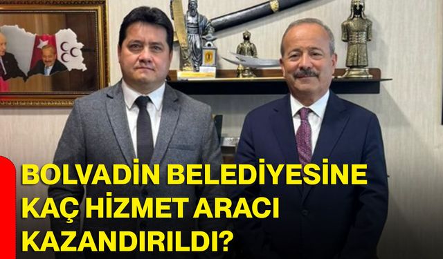 Bolvadin Belediyesine kaç hizmet aracı kazandırıldı?