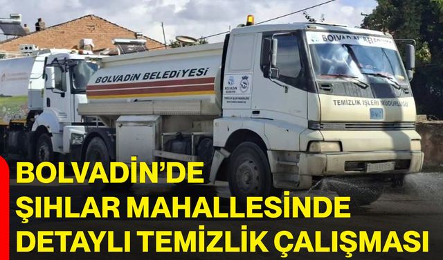 Bolvadin’de Şıhlar Mahallesinde detaylı temizlik çalışması