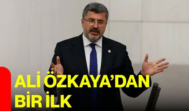 Ali Özkaya’dan bir ilk