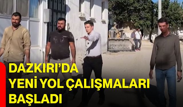 Dazkırı’da yeni yol çalışmaları başladı