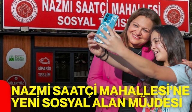 Nazmi Saatçi Mahallesi’ne yeni sosyal alan müjdesi