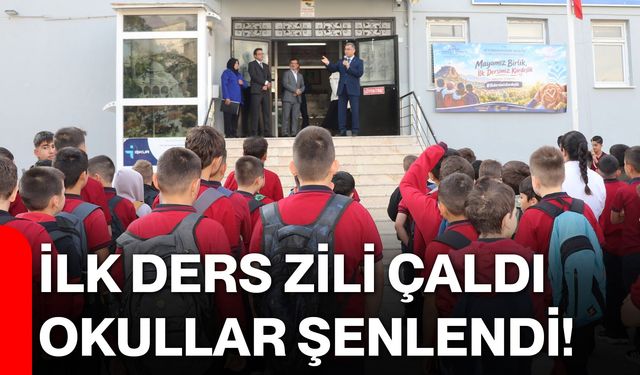 İlk ders zili çaldı, okullar şenlendi!