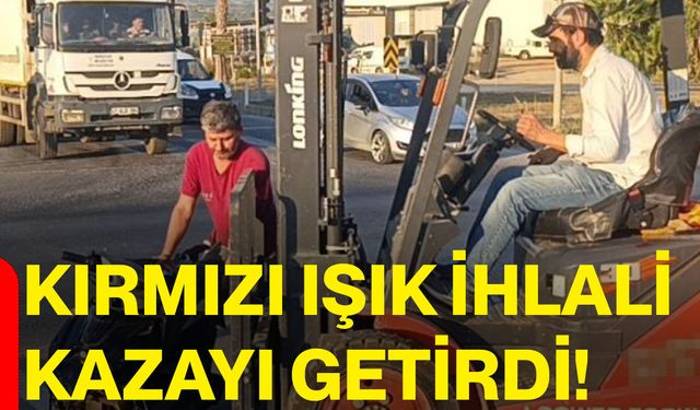 Kırmızı ışık ihlali kazayı getirdi!