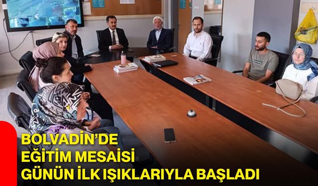 Bolvadin’de eğitim mesaisi günün ilk ışıklarıyla başladı