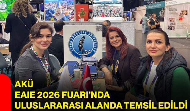 AKÜ, EAIE 2026 Fuarı’nda uluslararası alanda temsil edildi