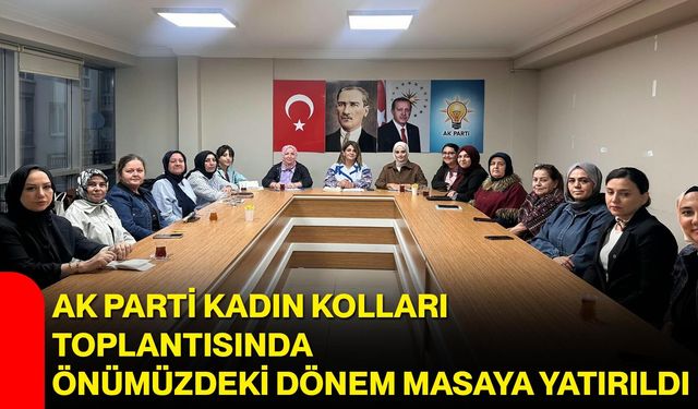 AK Parti Kadın Kolları toplantısında önümüzdeki dönem masaya yatırıldı