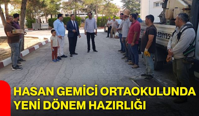 Hasan Gemici Ortaokulunda yeni dönem hazırlığı