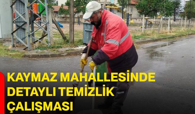 Kaymaz Mahallesinde detaylı temizlik çalışması