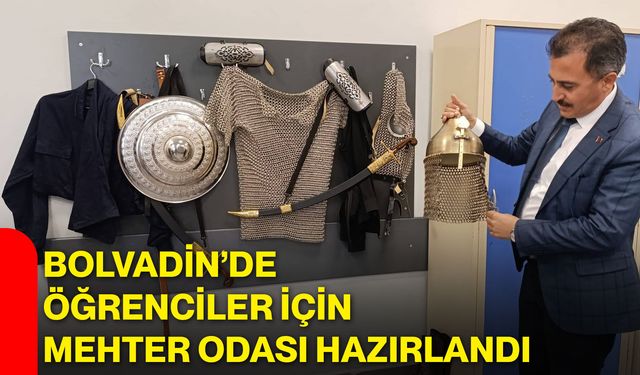 Bolvadin’de öğrenciler için mehter odası hazırlandı