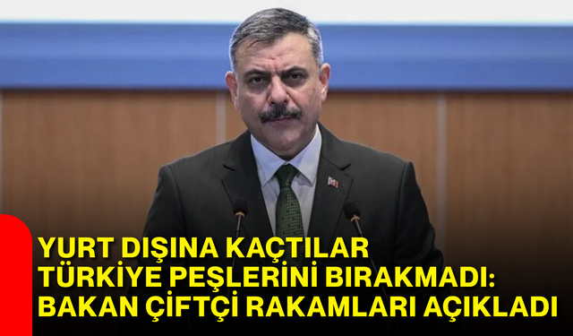 Yurt dışına kaçtılar, Türkiye peşlerini bırakmadı: Bakan Çiftçi rakamları açıkladı