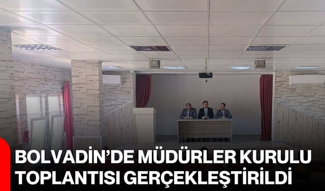 Bolvadin’de Müdürler Kurulu Toplantısı gerçekleştirildi