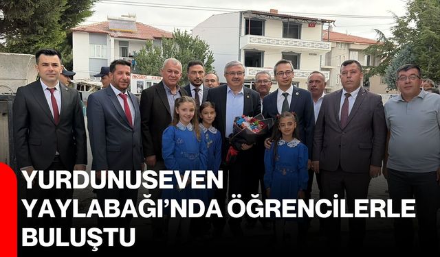 Yurdunuseven, Yaylabağı’nda öğrencilerle buluştu