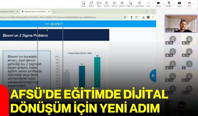 AFSÜ’de eğitimde dijital dönüşüm için yeni adım