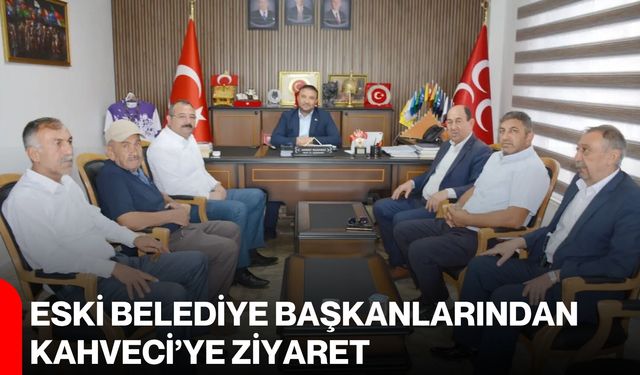 Eski Belediye Başkanlarından Kahveci’ye ziyaret