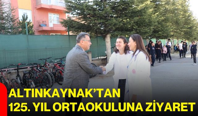 Altınkaynak’tan 125. Yıl Ortaokuluna ziyaret