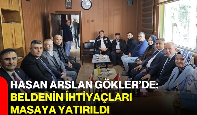 Hasan Arslan Gökler’de: Beldenin ihtiyaçları masaya yatırıldı